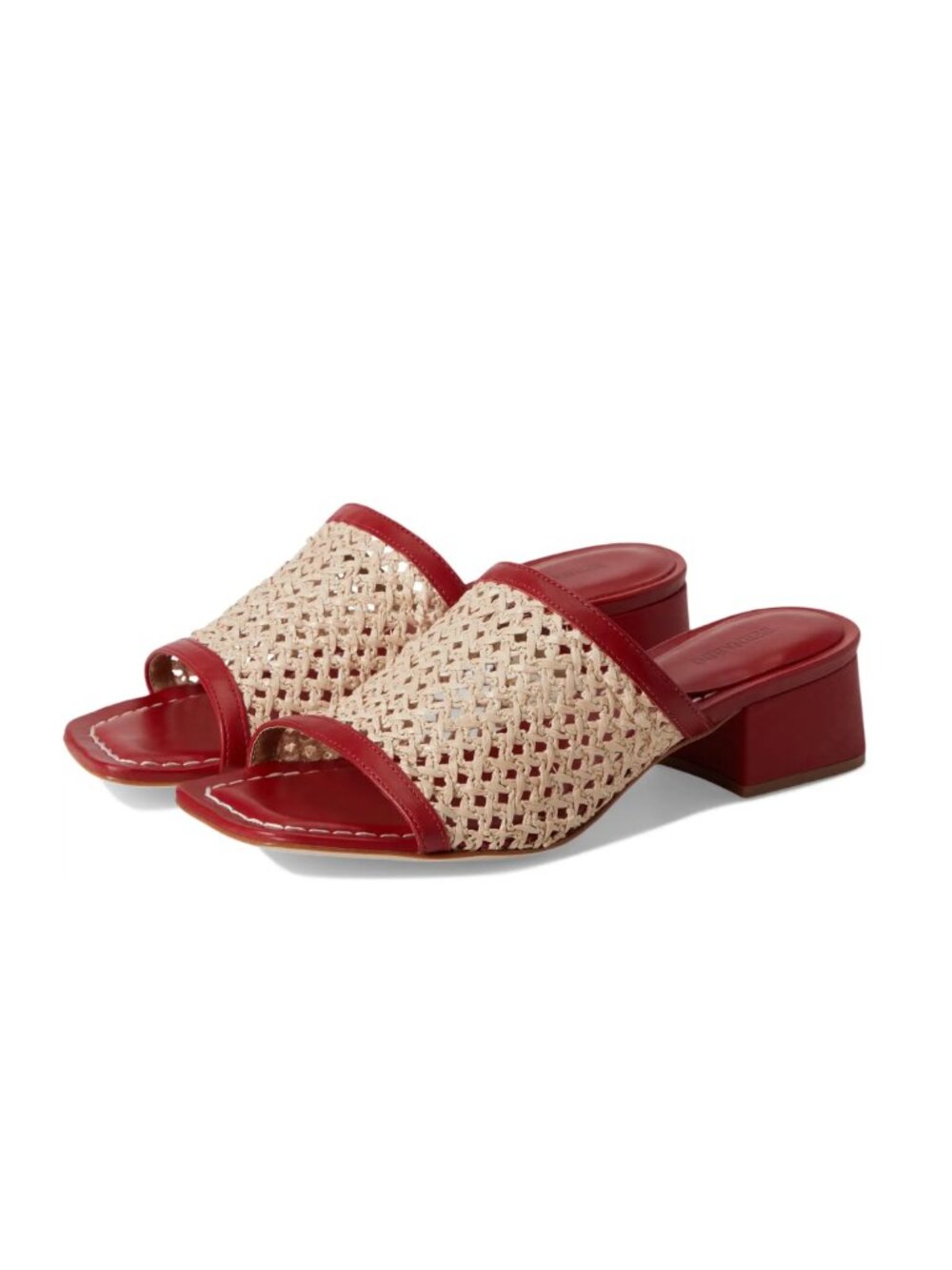 (New) Bernardo – Jenne Low Block Heel Sandals (Red) – Women's 8.5